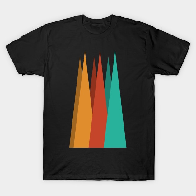 Sharp Mountains T-Shirt by BennyBruise